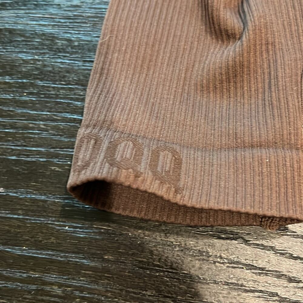 Brown Ribbed Zip-Up Jacket - Picture 3 of 5